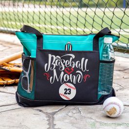 Personalized Baseball Or Softball Mom Tote Bag CustomFeeling