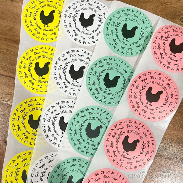 Egg Stamp, Custom Egg Stamp, Custom Egg Carton Stamp, Christmas Fresh Egg  Stamp, Chicken Coop Egg Stamp, Personalized Egg Stamp,with Black Ink Oils