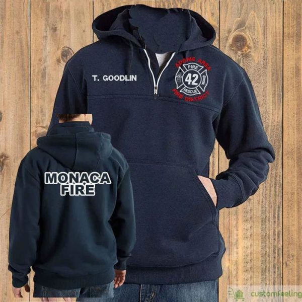 1/4 Zip Personalized Firefighter Carhartt Hoodie | CustomFeeling